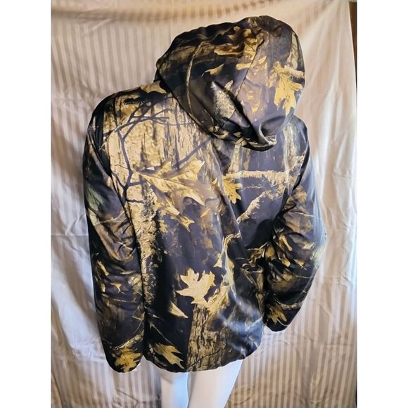 Columbia Reversible Hooded Camo Jacket XL Polyester Womens Outdoor Wear - Picture 3 of 8
